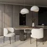 Pack of 4 - Dining Chair - Upholstered in Bouclé Fabric - Loraine image 7
