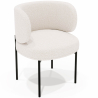 Dining Chair - Upholstered in Bouclé Fabric - Loraine image 7