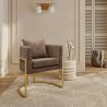 Dining Chair - With armrests - Upholstered in Velvet - Giorgia image 7