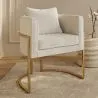 Dining Chair - With armrests - Upholstered in Bouclé Fabric - Giorgia image 7