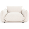 Buy Armchair - Upholstered in Bouclé Fabric - Wers White 61012 - in the UK
