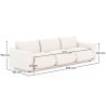 3-Seater Sofa - Bouclé Fabric Upholstery - Wers image 7