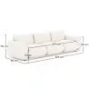 3-Seater Sofa - Bouclé Fabric Upholstery - Wers image 7