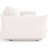 Buy 3-Seater Sofa - Bouclé Fabric Upholstery - Wers White 61014 in the United Kingdom