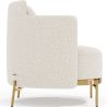 Buy Designer Armchair - Upholstered in Bouclé Fabric - Terrec White 61017 in the United Kingdom