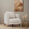 Designer Armchair - Upholstered in Bouclé Fabric - Maura image 7
