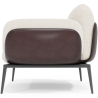 Buy Bouclé Fabric Upholstered Armchair - Vandan White 61021 at Privatefloor