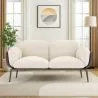 2-Seater Sofa - Upholstered in Bouclé Fabric - Vandan image 7