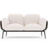Buy 2-Seater Sofa - Upholstered in Bouclé Fabric - Vandan White 61022 - in the UK
