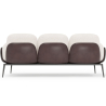 Buy 3-Seater Sofa - Upholstered in Bouclé Fabric - Vandan White 61024 in the United Kingdom