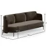 Three-seat Sofa - Velvet Upholstery - Terron image 7