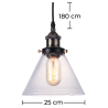 Buy Ceiling Lamp - Pendant Lamp - Industrial Design - 25cm - Hannah Bronze 50875 in the United Kingdom