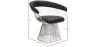 Dining Chair with Armrests - Leather and Metal - Barrel image 7
