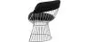 Dining Chair with Armrests - Leather and Metal - Barrel image 7