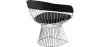 Dining Chair with Armrests - Leather and Metal - Barrel image 7