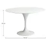 Round Dining Table -  110 cm - Tulip image 7