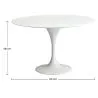 Round Dining Table -  110 cm - Tulip image 7