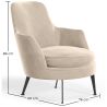Contemporary Style Upholstered Velvet Design Armchair - Hanneh image 7