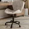 Office Chair with Wheels - Swivel Desk Chair - Upholstered in Faux Leather - Black Wito Frame image 7