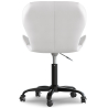 Buy Office Chair with Wheels - Swivel Desk Chair - Upholstered in Faux Leather - Black Wito Frame White 61049 with a guarantee