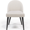 Buy Dining Chair - Upholstered in Bouclé Fabric - Grata White 61051 - in the UK