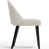 Buy Dining Chair - Upholstered in Bouclé Fabric - Grata White 61051 at Privatefloor