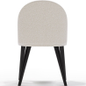 Buy Dining Chair - Upholstered in Bouclé Fabric - Grata White 61051 in the United Kingdom