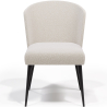 Dining Chair - Upholstered in Bouclé Fabric - Kirna image 7