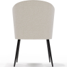 Dining Chair - Upholstered in Bouclé Fabric - Kirna image 7