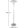 Buy Floor Lamp - Living Room Lamp - Liam Steel 15228 home delivery