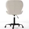 Office Chair with Wheels - Swivel Desk Chair - Upholstered in Bouclé Fabric - Black Wito Frame image 7