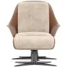 Contemporary Upholstered Design Armchair with Footrest - Asher image 7