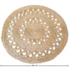 Round Jute Rug - Boho Bali - 120 CM - Ilya image 7
