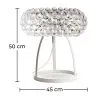 Table Lamp - Crystal Button Living Room Lamp - Large - Savoni image 7