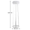 Floor Lamp - Living Room Lamp with Crystal Buttons - Savoni image 7