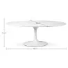 Oval Marble Dining Table - Tulip image 7