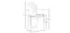 Pack of 2 Transparent Dining Chairs - Armrest Design - Louis XIV image 7