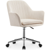 Buy Swivel Office Chair with Armrests - Lumby Beige 61145 at Privatefloor
