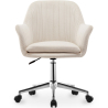 Buy Swivel Office Chair with Armrests - Lumby Beige 61145 - in the UK