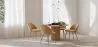 Dining Chair - Upholstered in Velvet - Backrest with Pattern - Evelyne image 7