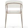 Buy Dining chair - Upholstered in Bouclé Fabric - Gruna White 61148 - in the UK