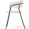 Buy Dining chair - Upholstered in Bouclé Fabric - Gruna White 61149 in the United Kingdom