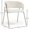 Dining chair - Upholstered in Bouclé Fabric - Charke image 7