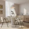 Dining chair - Upholstered in Bouclé Fabric - Charke image 7
