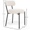 Dining Chair - Upholstered in Bouclé Fabric - Raga image 7