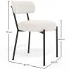 Dining Chair - Upholstered in Bouclé Fabric - Raga image 7