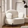 Design armchair - Upholstered in bouclé fabric - Baman image 7