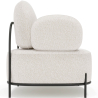 Buy Design armchair - Upholstered in bouclé fabric - Baman White 61156 home delivery