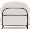Buy Design armchair - Upholstered in bouclé fabric - Baman White 61156 with a guarantee