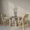 Folding Wooden Rattan Dining Chair - Umbra image 7